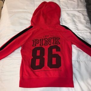 PINK red hoodie